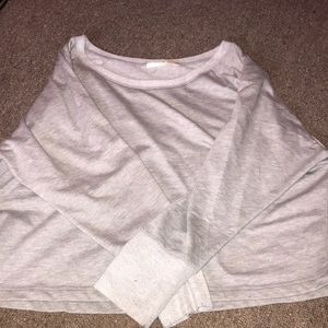 Oversized gray sweater